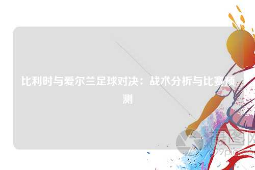 比利时与爱尔兰足球对决：战术分析与比赛预测