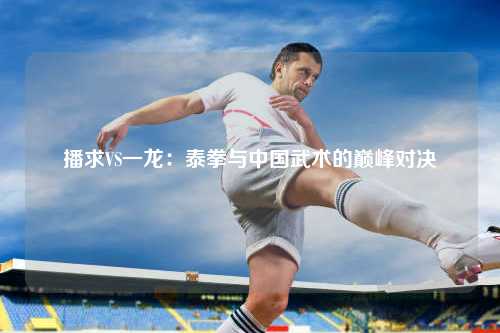 播求VS一龙：泰拳与中国武术的巅峰对决